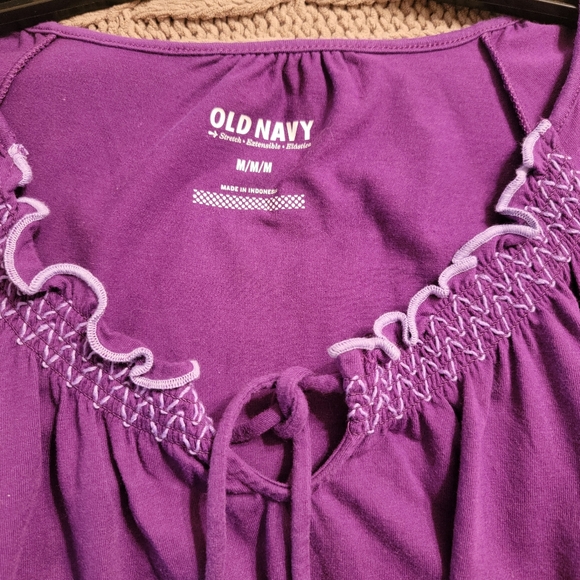 Old Navy Purple Dress Sz M - Picture 4 of 5